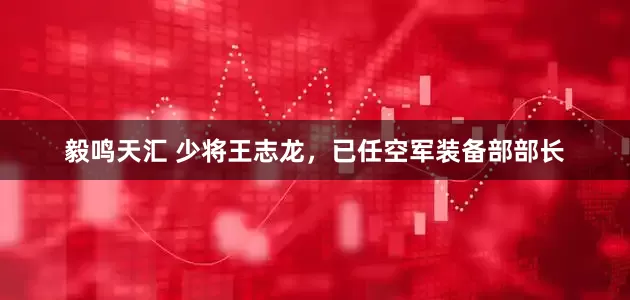 毅鸣天汇 少将王志龙，已任空军装备部部长